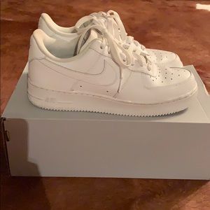 All white Air Force 1’s